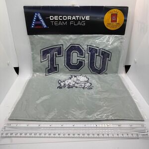 TCU Horned Frogs Team Sports America Decorative Applique Flag NCAA Purple